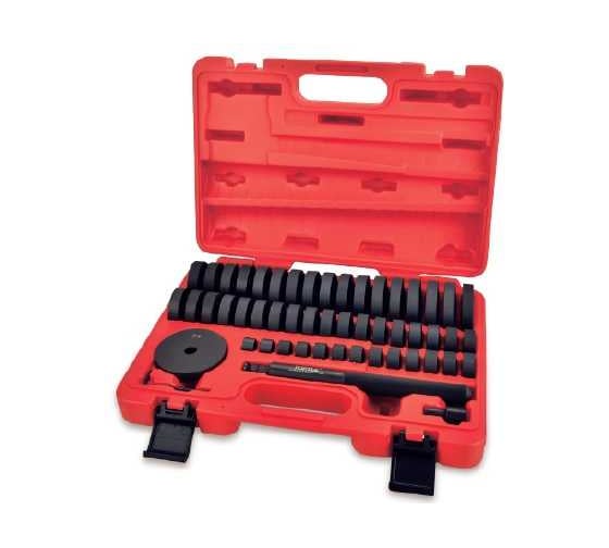 Изображение товара Набор оправок для монтажа и демонтажа подшипников TOPTUL 18-74 мм, кейс, 50 предметов JGAI5201