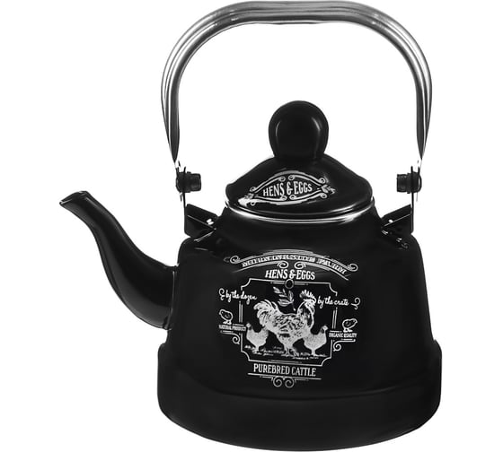 Изображение товара Эмалированный чайник VETTA Ранчо 1.1 л, 3 дизайна, индукция 894-484