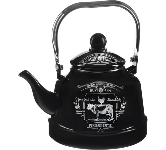 Изображение товара Эмалированный чайник VETTA Ранчо 2.5 л, 3 дизайна, индукция 894-485