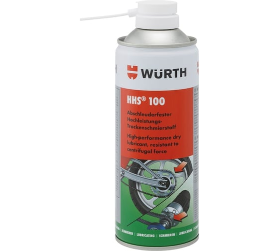 Изображение товара Адгезивная сухая PTFE смазка Wurth HHS 100 DRYLUBE, 400 мл 08931066 092 1