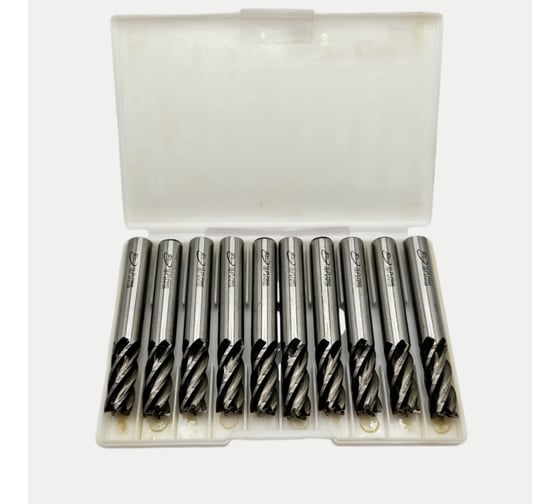 Изображение товара Фреза концевая цилиндрический хвостовик 12 мм, Z5, 10 шт РОСИНСТРУМЕНТ 474125UP