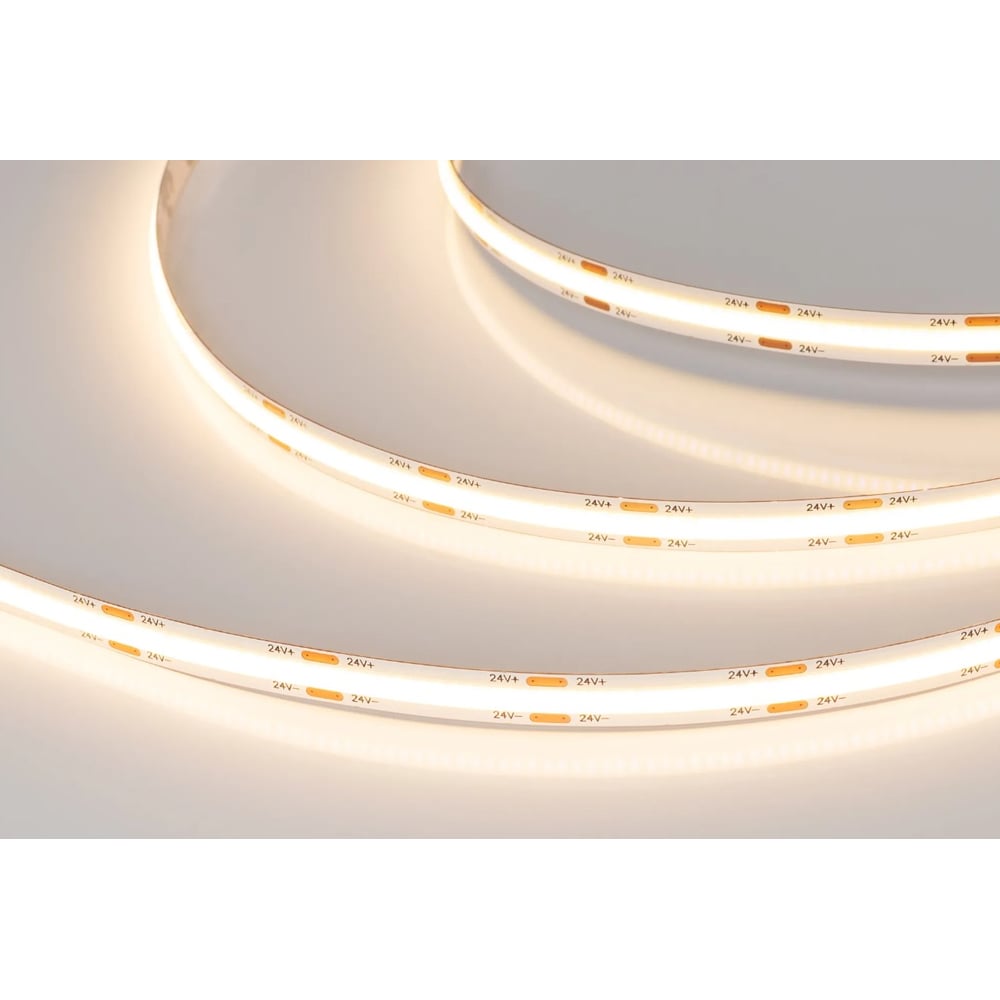 Изображение товара Светодиодная лента Arlight COB-X544-8mm 24V 3000K 5м теплый белый