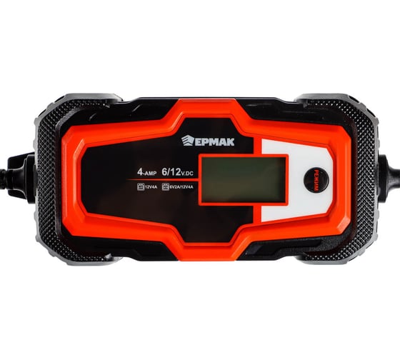 Изображение товара Автоматическое зарядное устройство для АКБ ЕРМАК 4А, цифровой дисплей 721-012