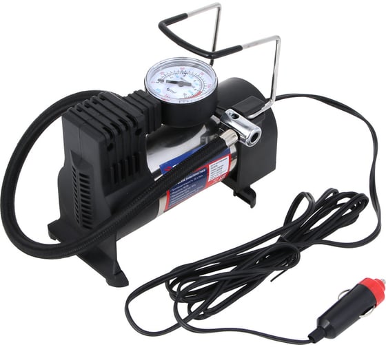 Изображение товара Компрессор автомобильный РОКОТ Торнадо, 35 л/мин, 90 Вт, 12В, провод 2,7м + переходники 713-121