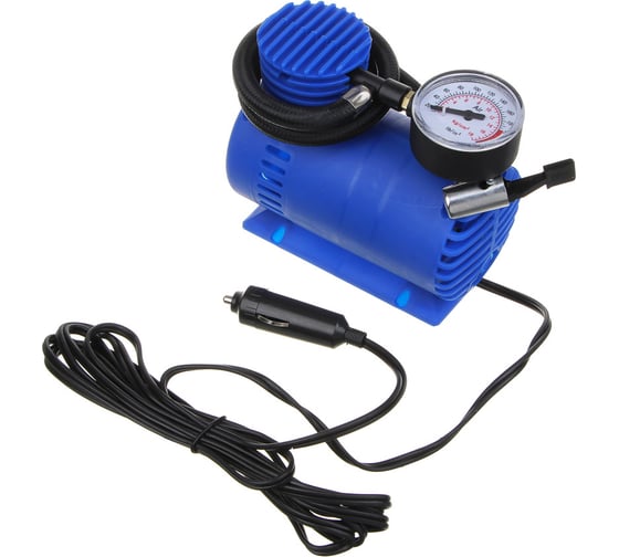 Изображение товара Компрессор автомобильный РОКОТ 12 л/мин, 60 Вт, провод 2,7 м+ переходники 713-122