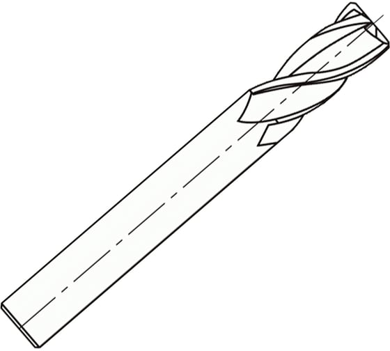 Изображение товара Фреза HF840 MM 3X6X9X57 C45 4F PV300 OSAWA HF840030