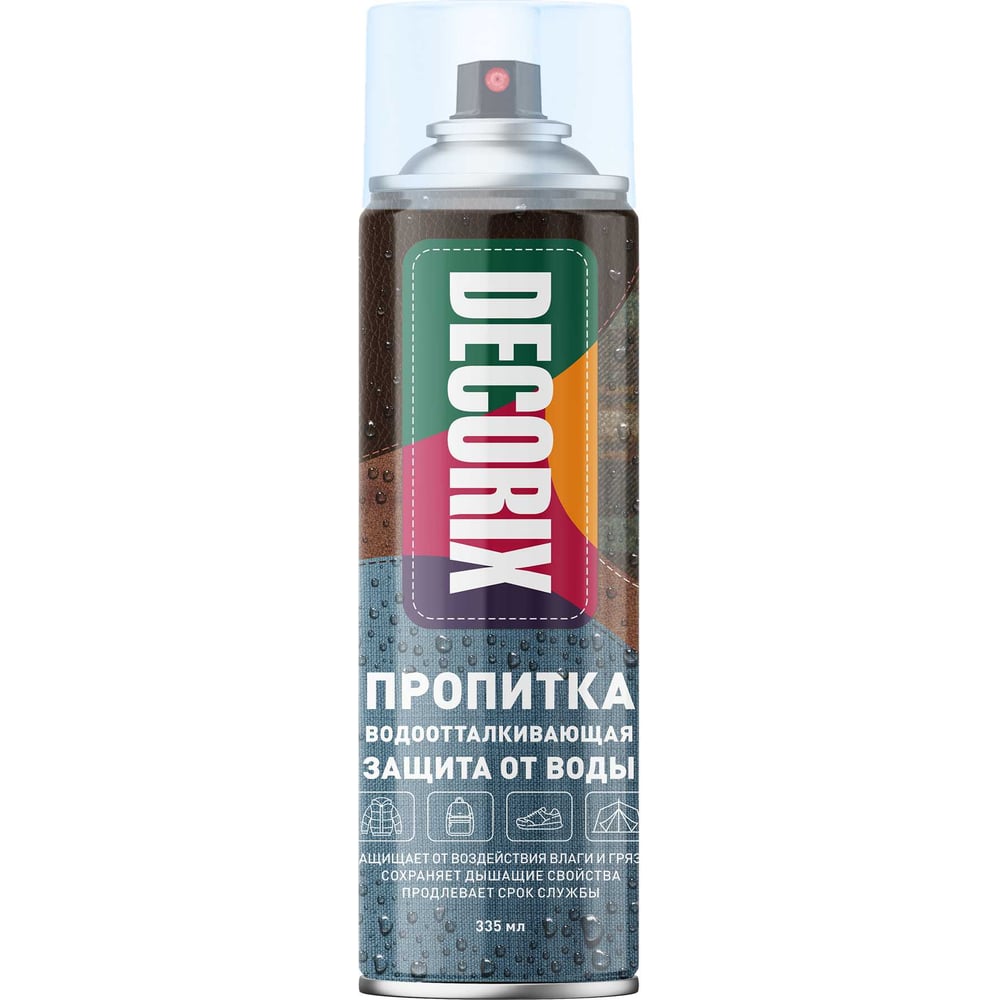 Изображение товара Водоотталкивающая пропитка Decorix Защита от воды, 335 мл, бесцветная 0161-00 DX