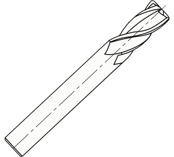 Изображение товара Фреза HF842 MM 6X6X13X57 R1 CR 4F PV300 OSAWA HF84210060
