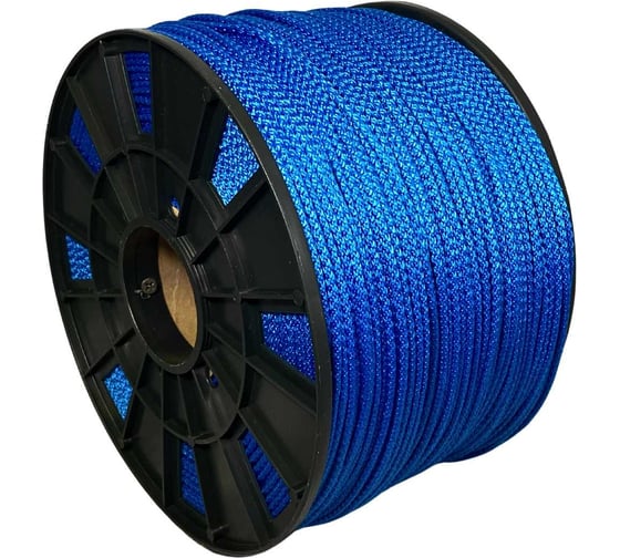 Изображение товара Шнур вязаный полипропиленовый ООО Оптхозторг 4 мм 500 м синий 03845004