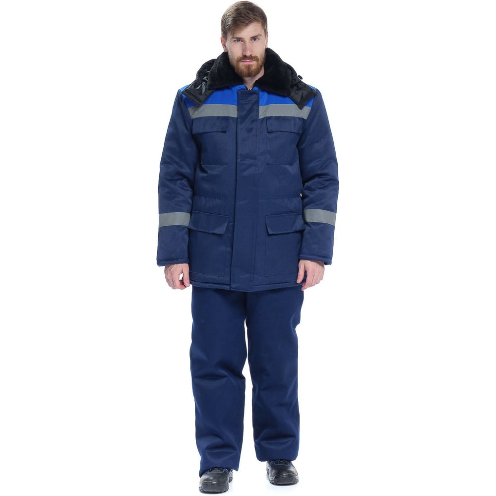 Изображение товара Мужская утепленная куртка ИВАРУС ИТР 56-58 рост 182-188 синяя