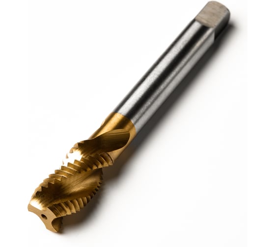 Изображение товара Метчик м/р Advancetool М14x2,00 спиральный DIN 376 HSS6542 (Р6М5) c TiN покрытием 6h ГОСТ 24705-81 ADT-М1420CDТ