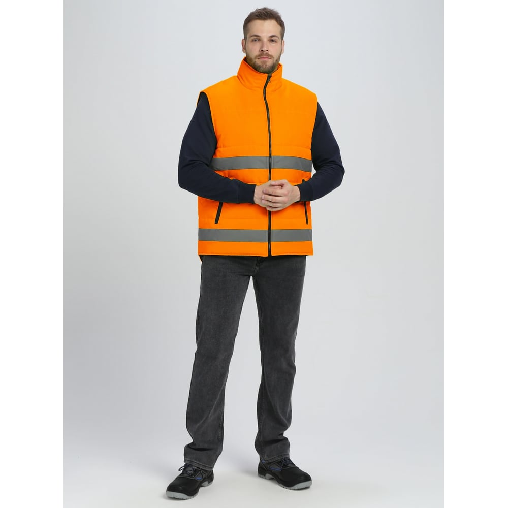 Изображение товара Жилет утепленный Факел 87489118 Спектр СОП ткань Оксфорд, оранжевый 87489118.001
