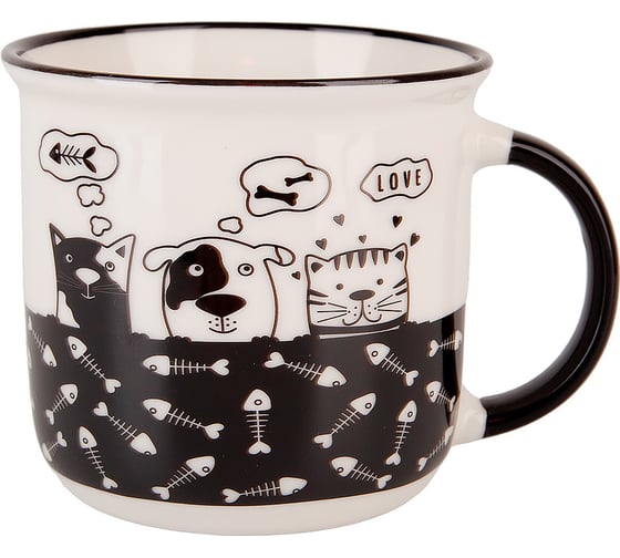 Изображение товара Набор кружек Nouvelle 2 шт., Сat dog, 380 мл 1360048-2-Н2