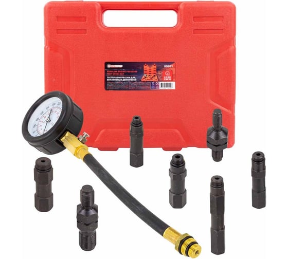 Изображение товара Тестер компрессии для бензиновых двигателей Forcekraft FK-909G1(60250)