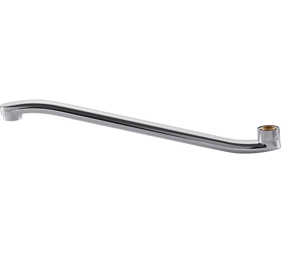 Изображение товара Излив плоский S-образный FASHUN металлический, с аэратором, L=350 мм A35S