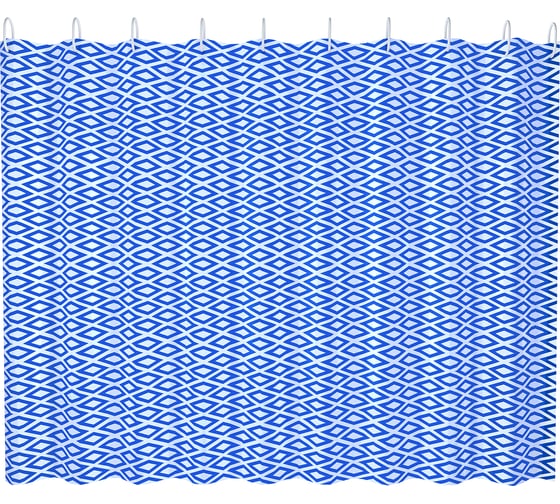 Изображение товара Шторка для ванны FASHUN с набором пластиковых колец для подвеса A8824