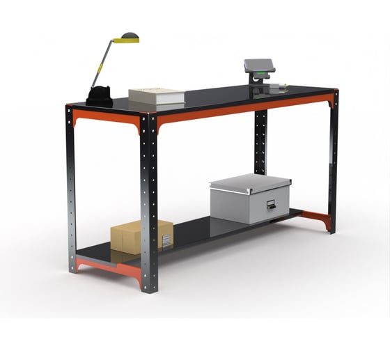 Изображение товара Стол металлический ООО Металекс серия KIT 750x1100x500 мм, одна полка О/Ч / 201170