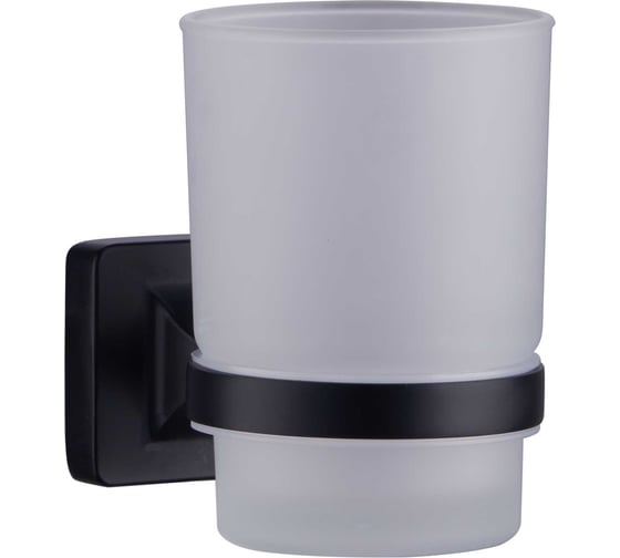 Изображение товара Стакан универсальный для ванной комнаты FASHUN из матового стекла, настенного монтажа, L=100 мм, H=95 мм A2606-7