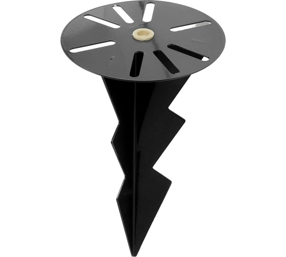 Изображение товара Держатель грунтовый для ландшафтных светильников-столбиков FERON ДГ-03 черный, 51814