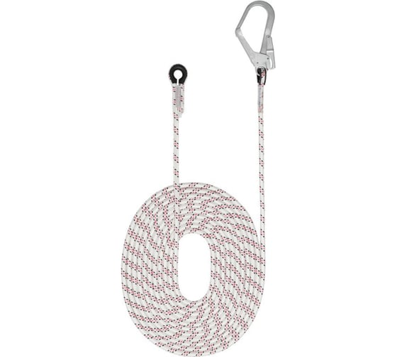 Изображение товара Гибкая анкерная линия VENTO Анкерлайн 12 с карабином "Стальной монтажный" 0051, длина 020м vnt 091