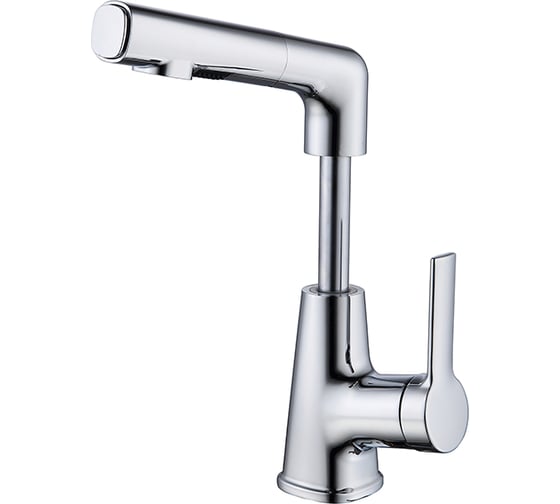 Изображение товара Смеситель для умывальника/мойки FASHUN с изменяемой высотой излива и выдвижной лейкой A4018