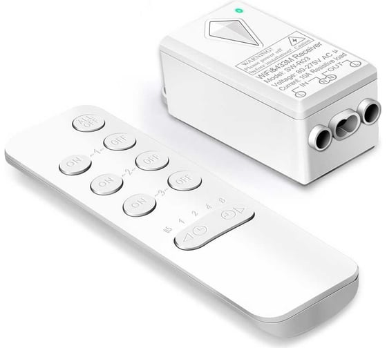 Изображение товара Умный пульт GRITT Practic 3кл. с таймером комплект: 1 пульт, 1 радиореле 1000Вт 21111