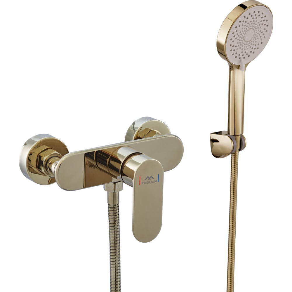 Изображение товара Современный однорычажный смеситель для душа FASHUN A2085-35 с лейкой и покрытием PVD