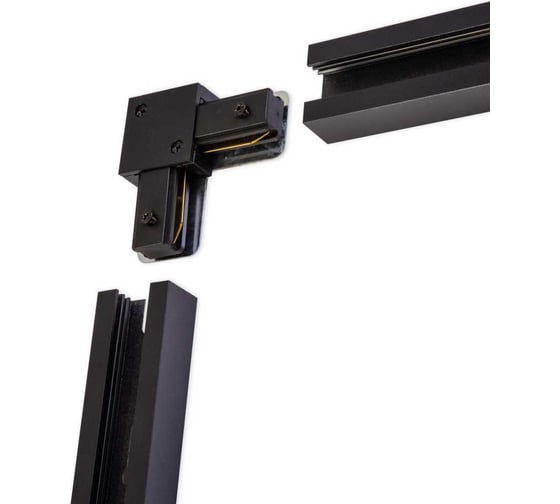 Изображение товара Трековый коннектор aax.tech  (угловой) для однофазной системы AAX-EVR1-L-Con-B