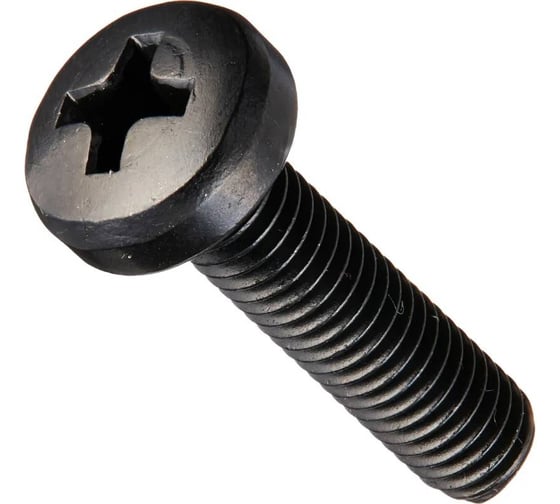 Изображение товара Винт ЦКИ DIN7985 М4x8 черный мат.RAL9005 Ц Ph 2 25 шт. 5088019