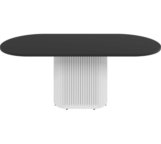 Изображение товара Стол овальный обеденный с металлическим подстольем GENGLASS TRUBIS Wood 200 GGT-03-3-2-О-20090