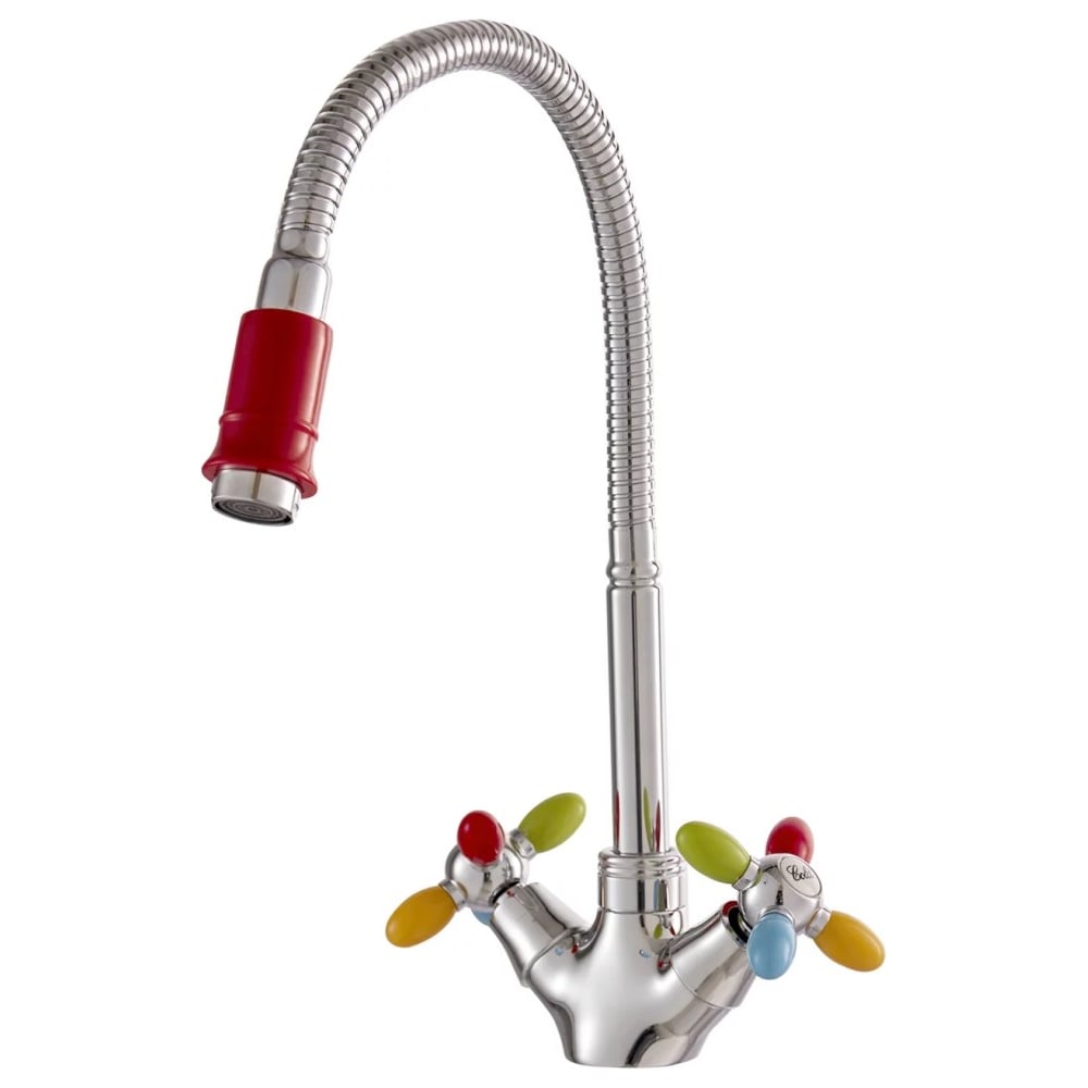 Изображение товара Смеситель для кухни FASHUN A43127-87 с цветной насадкой