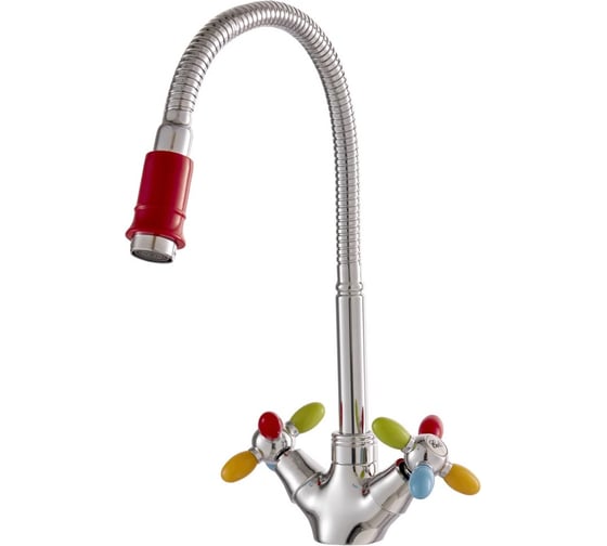 Изображение товара Смеситель для кухни FASHUN со сменной цветной насадкой в комплекте A43127-87