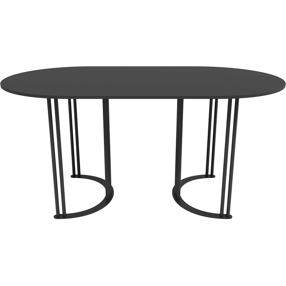 Изображение товара Стол овальный с металлическим подстольем GENGLASS VIOLUR GGT-20-2-2-16080