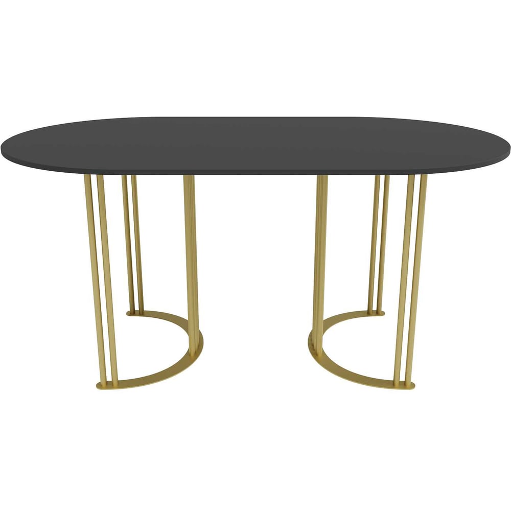 Изображение товара Овальный стол GENGLASS VIOLUR с металлическим подстольем 1600х800х750 мм