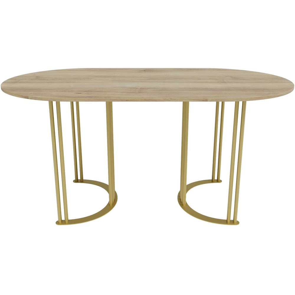 Изображение товара Овальный стол с металлическим подстольем GENGLASS VIOLUR GGT-20-1-1-16090