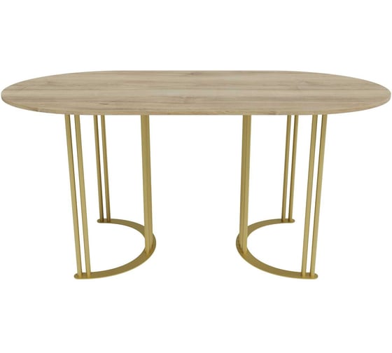 Изображение товара Стол овальный с металлическим подстольем GENGLASS VIOLUR GGT-20-1-1-16080