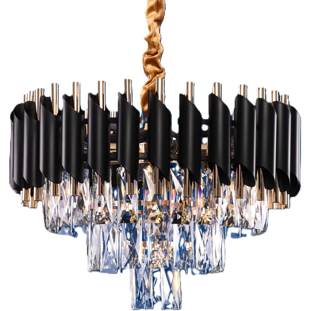 Изображение товара Хрустальная люстра Inlux Lamar с регулируемой высотой и четким стилем лофт