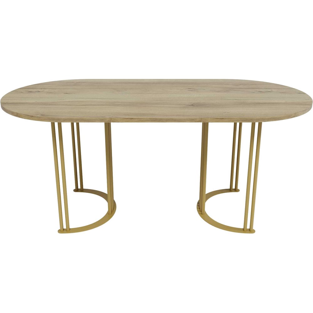 Изображение товара Стол овальный GENGLASS VIOLUR GGT-20-1-1-18090 с металлическим подстольем