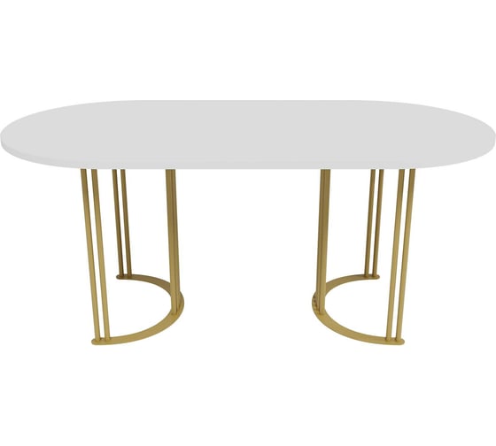 Изображение товара Стол овальный с металлическим подстольем GENGLASS VIOLUR GGT-20-1-3-18090