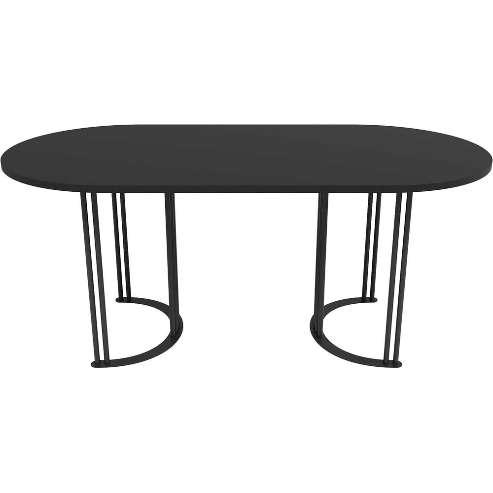 Изображение товара Стол овальный GENGLASS VIOLUR GGT-20-2-2-18090 черный