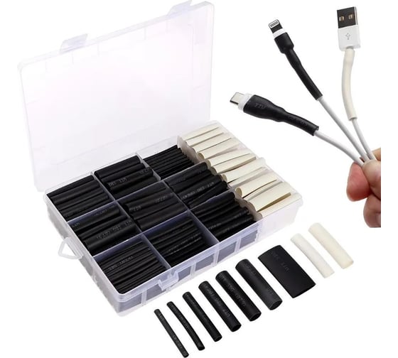 Изображение товара Набор термоусадочных трубок Vitatools 300 штук TU-300