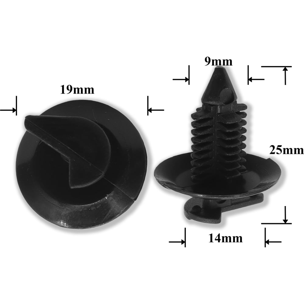 Изображение товара Пистон обивки двери ВАЗ 2108 1111 черный Крепавто RP1154