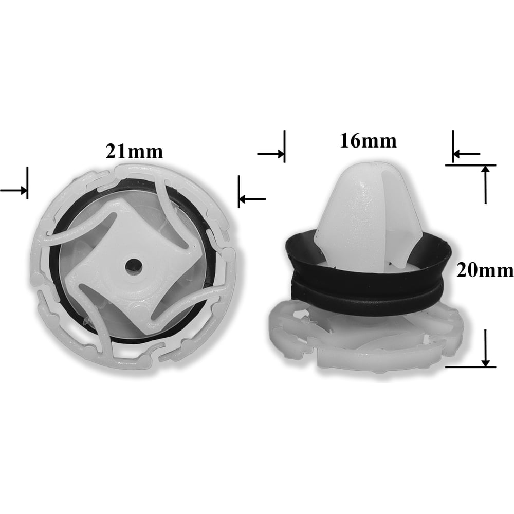 Изображение товара Пистон обивки двери 7703077476 Nis аналог Крепавто RP1065 - крепеж для отделки автомобиля