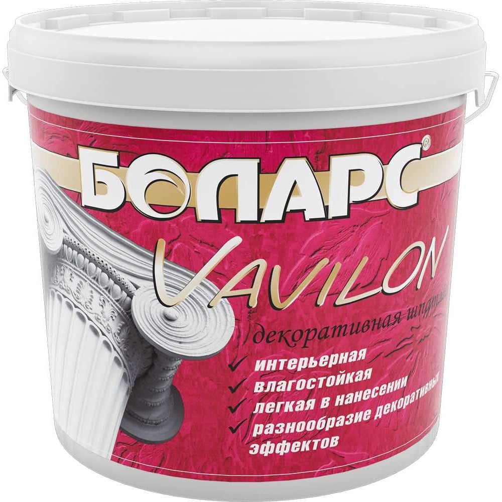 Изображение товара Декоративная шпатлевка БОЛАРС VAVILON 2100 7 кг универсальная для внутренних и наружных работ