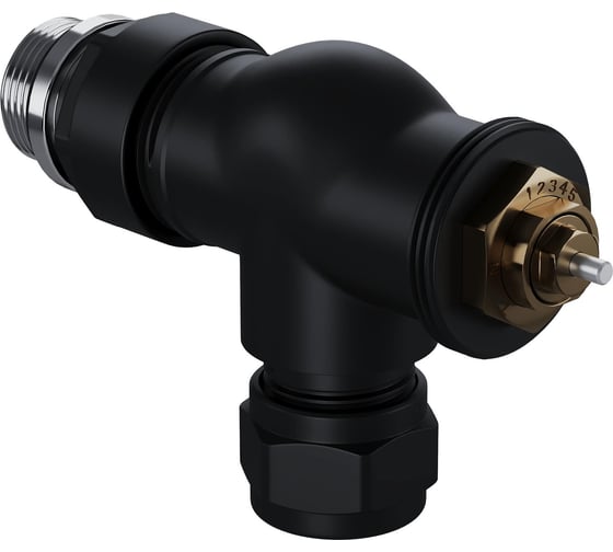 Изображение товара Набор термостатический осевой Royal Thermo Design Pro 15мм М30x1.5, черный НС-1646644