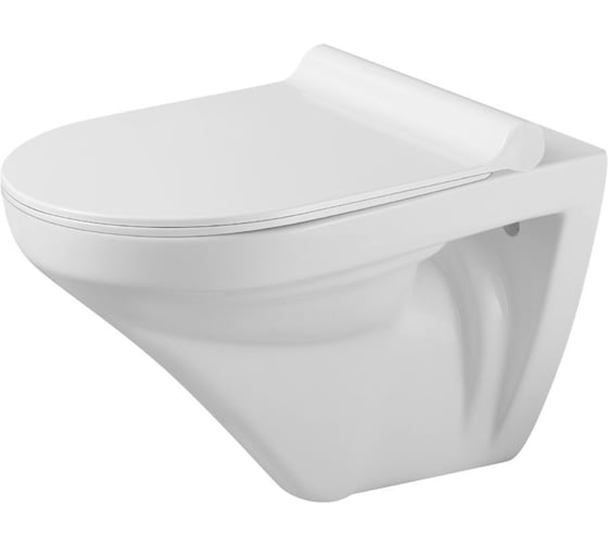 Изображение товара Унитаз подвесной безободковый Agger сиденье с микролифтом AT06100