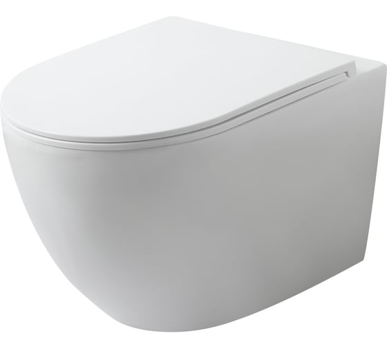 Изображение товара Унитаз подвесной безободковый Agger с системой слива TORNADO, сиденье с микролифтом AT07150