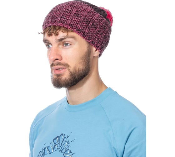 Изображение товара Юрма шапка вязаная с флисом Payer лиловый 4610097024658