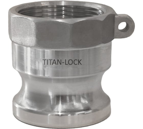 Изображение товара Камлок тип А TITAN LOCK серия EcoLine ниппель, внутренняя резьба BSP 1 1/2, AISI304, TL150ASS-EL