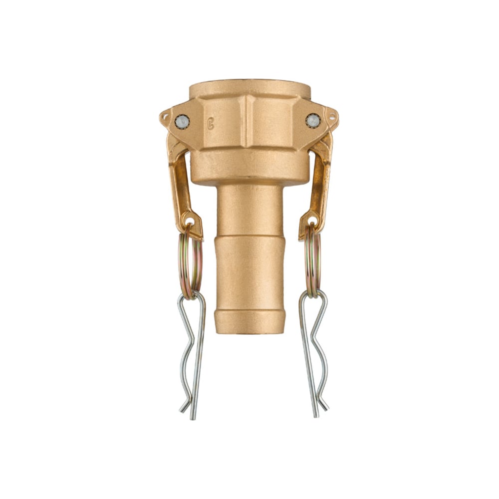 Изображение товара Камлок латунный TITAN LOCK тип С, розетка с хвостовиком 2 1/2" TL250CBR